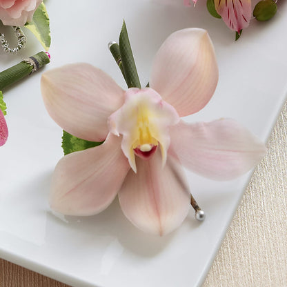 Pink Cymbidium Boutonniere – LETITTE'S FLOWERS & GIFTS, Beaumont TX