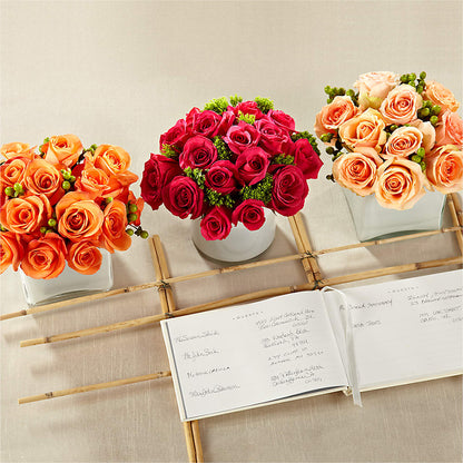 Dawn Rose Centerpiece – LETITTE'S FLOWERS & GIFTS, Beaumont TX