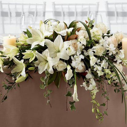 White Linen Arrangement – LETITTE'S FLOWERS & GIFTS, Beaumont TX